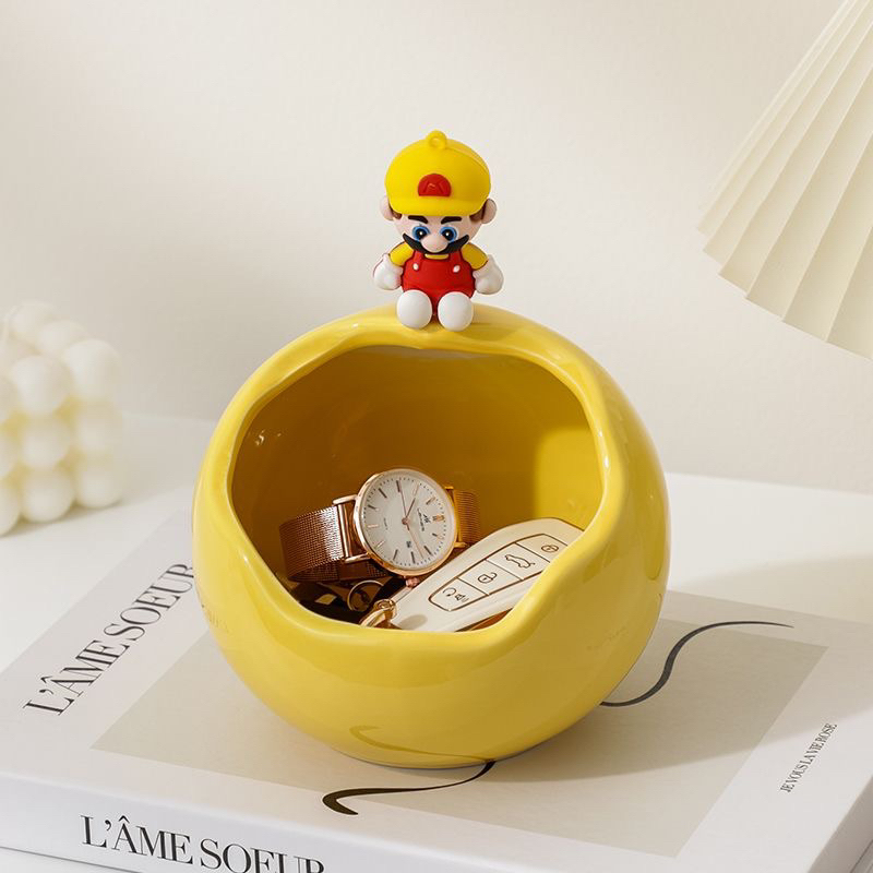 Kệ chìa khoá bằng gốm sứ nhẹ Mario phong cách ins sang trọng sáng tạo 1
