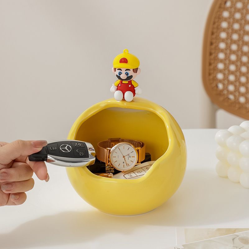 Kệ chìa khoá bằng gốm sứ nhẹ Mario phong cách ins sang trọng sáng tạo 5